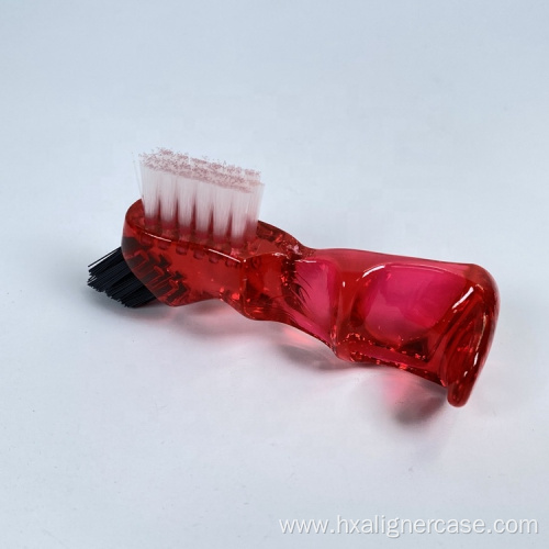 Denture Cleaning Teeth Brush Double Headed Toothbrush